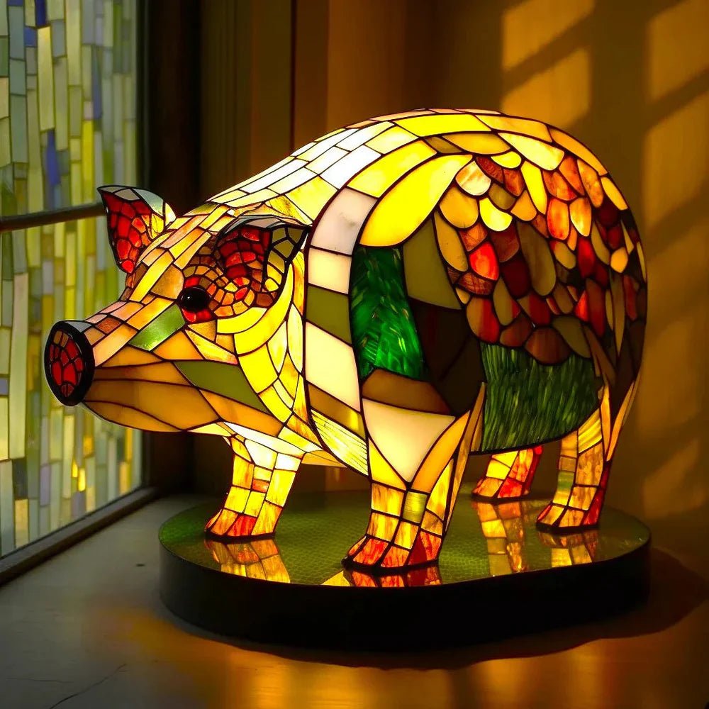 Artistic LED Nightlight with Stained Glass Effect DRAGON Nightlight - BlueFox