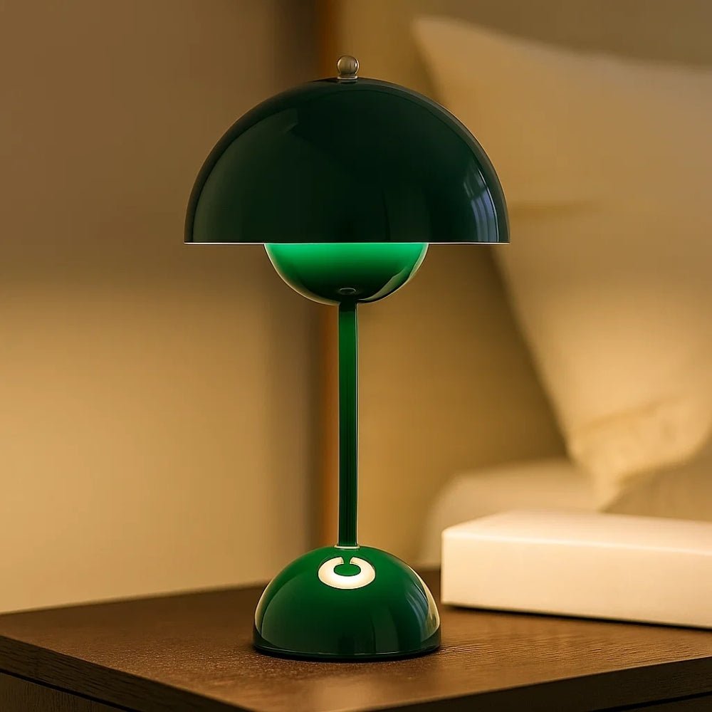 Elegant Table Lamp for Living Room Green Nightlight - BlueFox
