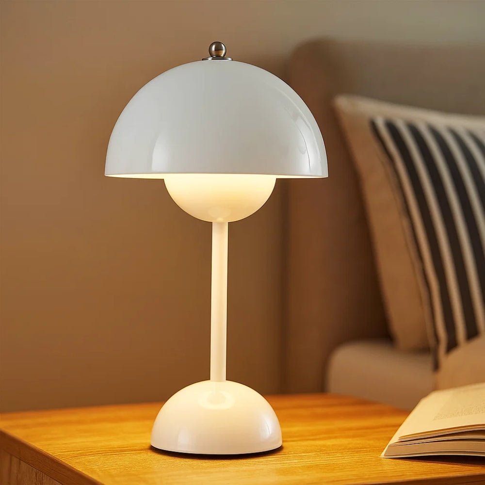 Elegant Table Lamp for Living Room White Nightlight - BlueFox