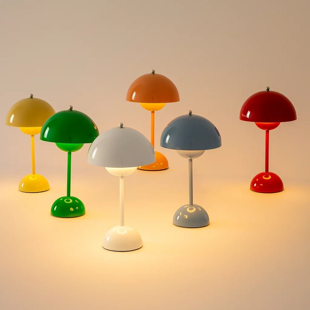 Elegant Table Lamp for Living Room White Nightlight - BlueFox