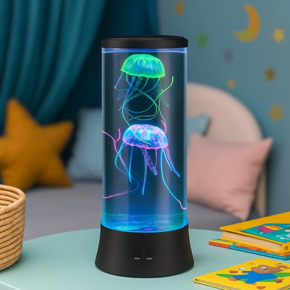 Soothing LED Jellyfish Nightlight Black Nightlight - BlueFox