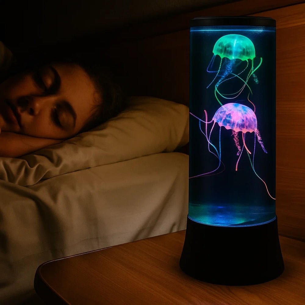Soothing LED Jellyfish Nightlight Black Nightlight - BlueFox