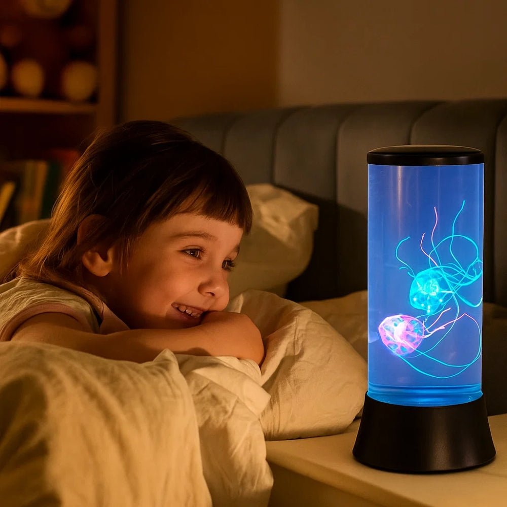 Soothing LED Jellyfish Nightlight Black Nightlight - BlueFox