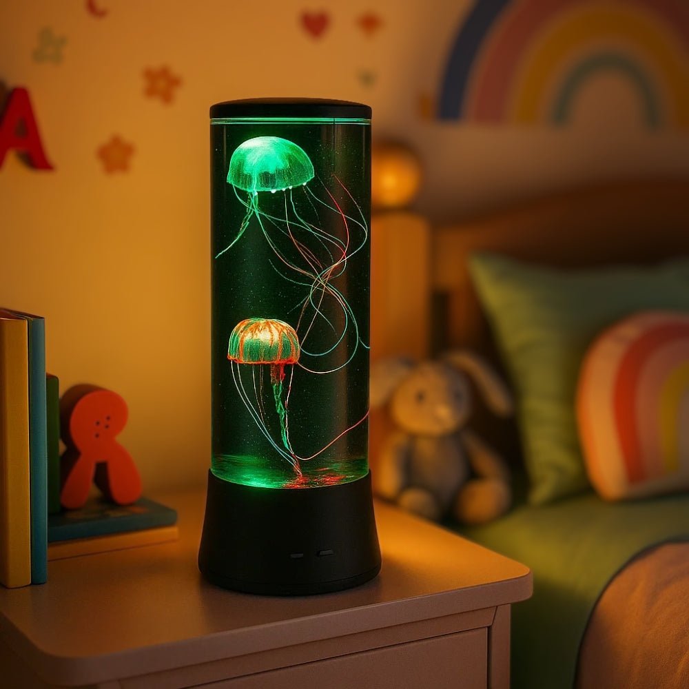 Soothing LED Jellyfish Nightlight Black Nightlight - BlueFox