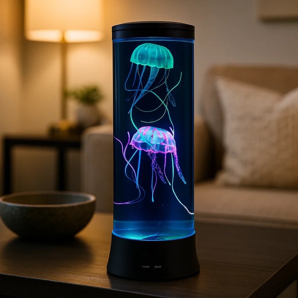 Soothing LED Jellyfish Nightlight Black Nightlight - BlueFox
